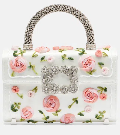 Roger Vivier Jewel Efflorescence Mini Top-handle Bag In Multi