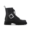 Roger Vivier Lace-up Ankle Boots With Rubber Sole In Black