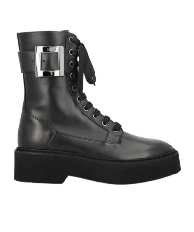ROGER VIVIER ROGER VIVIER VIV RANGERS COMBAT BOOTS