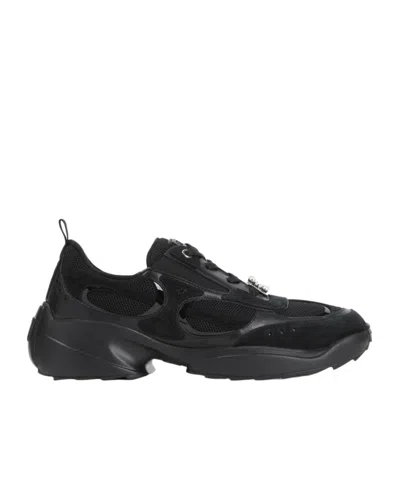Roger Vivier Lace-up Sneakers In Black