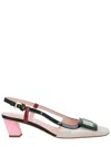 Roger Vivier Belle Vivier Multicolour Patent Leather Slingback In Multi