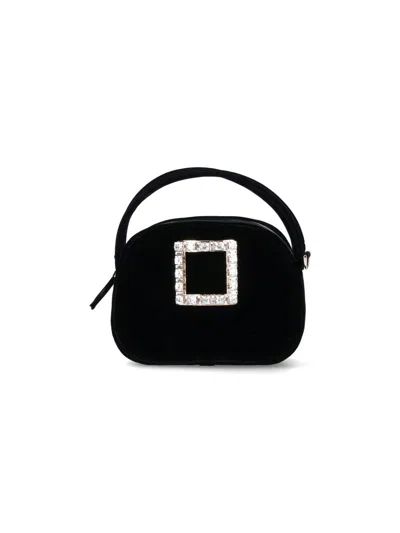 Roger Vivier "ladybug" Mini Bag In Black