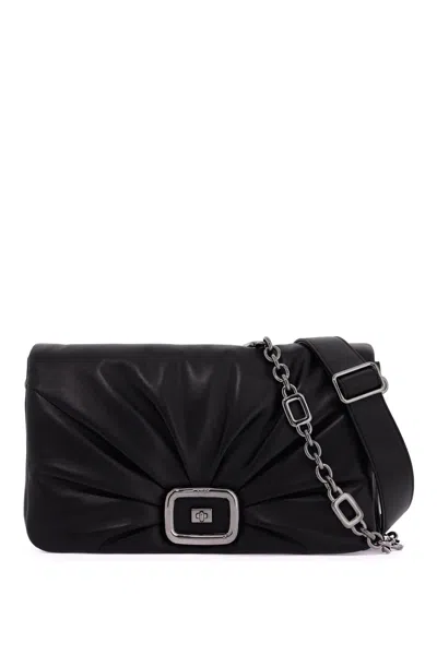 ショルダーバッグ・ポシェット ROGER VIVIER LEATHER SHOULDER BAG LARGE ROGER VIVIER Vic' Choc Me padded leather shoulder bag | NET