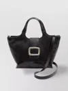 Roger Vivier Large Vivier Chocolate Mini Bag