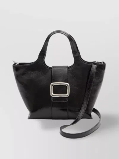 ROGER VIVIER LARGE VIVIER CHOCOLATE MINI BAG