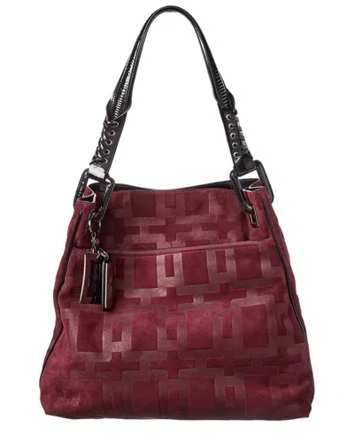 Roger Vivier Leather & Suede Tote In Red