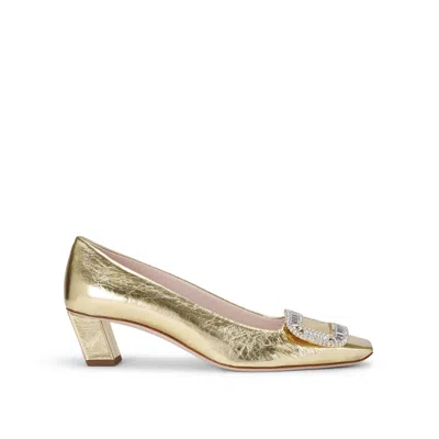 Roger Vivier Leather Belle Vivier Pumps 45 In Black