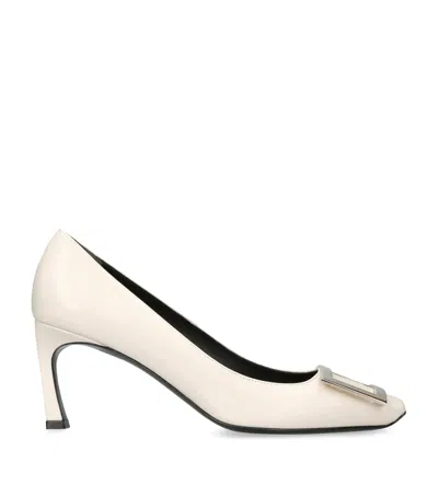 ROGER VIVIER LEATHER BELLE VIVIER TROMPETTE PUMPS 70