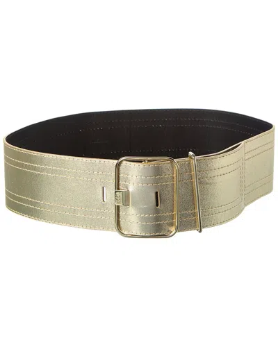 Roger Vivier Leather Belt In Silver