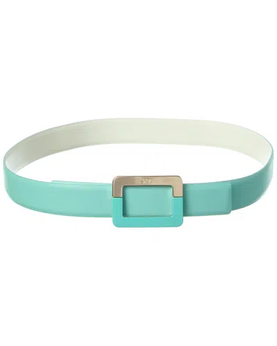 Roger Vivier Leather Belt In Green