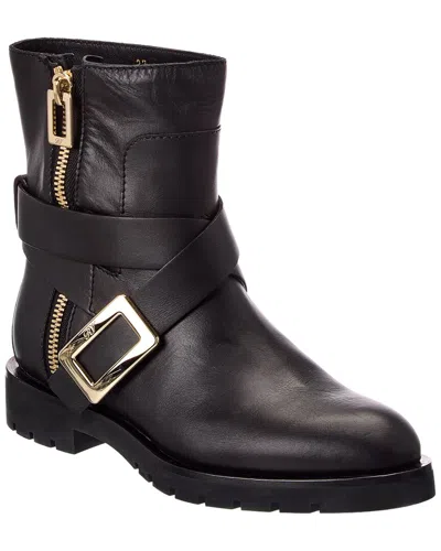 Roger Vivier Leather Boot In Black