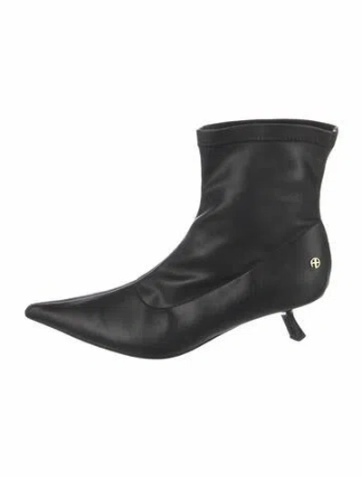 Pre-owned Roger Vivier Leather Boots In Black