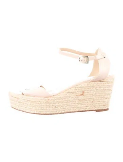 Pre-owned Roger Vivier Leather Braided Accents Sandals In Neutrals/pink