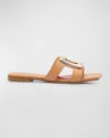 Roger Vivier Woman Sandals Tan Size 6 Leather In Cuoio Chiaro
