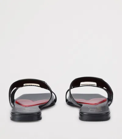 Roger Vivier Leather Buckle Mules