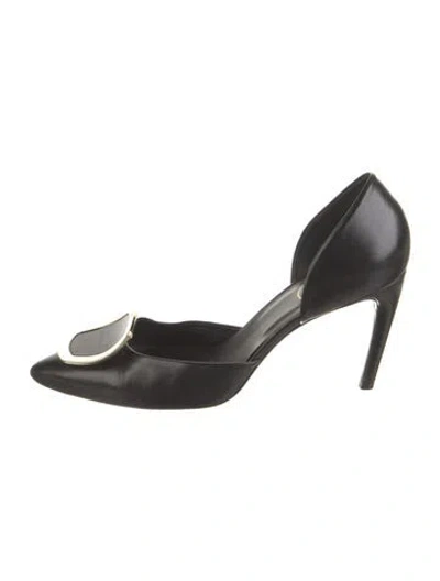 Pre-owned Roger Vivier Leather D'orsay Pumps In Black