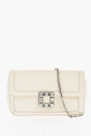 Roger Vivier Leather Jeu De Fille Shoulder Bag With Crystals Embellished