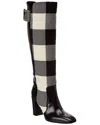 Roger Vivier Leather Knee-high Boot In Black