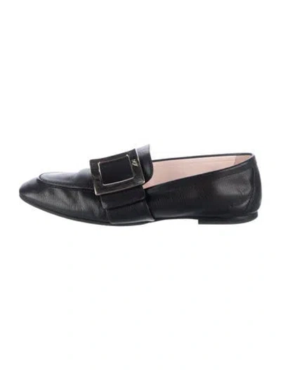 Pre-owned Roger Vivier Leather Loafers In Blue