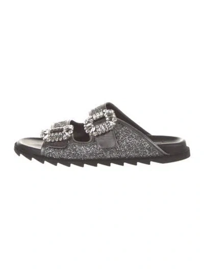 Pre-owned Roger Vivier Leather Mules In Multi