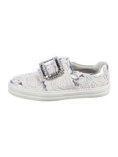 Pre-owned Roger Vivier Leather Printed Sneakers In Multi