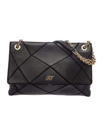 Pre-owned Roger Vivier Leather Prismick In Black