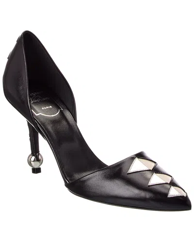 Roger Vivier Leather Pump In Black