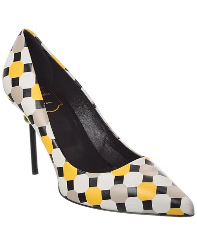 Roger Vivier Leather Pump In Multi