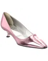 Roger Vivier Leather Pump In Pink