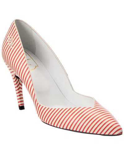 Roger Vivier Leather Pump In Red