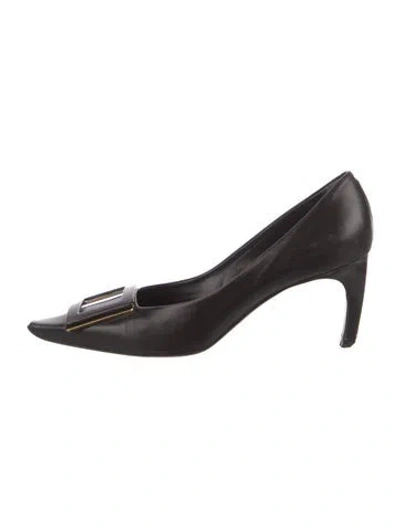Pre-owned Roger Vivier Leather Pumps In Black