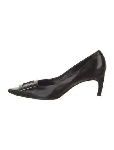 Pre-owned Roger Vivier Leather Pumps In Black