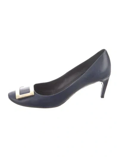 Pre-owned Roger Vivier Leather Pumps In Blue