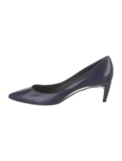 Pre-owned Roger Vivier Leather Pumps In Blue