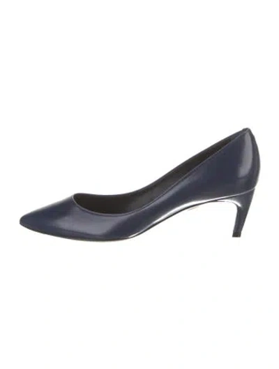 Pre-owned Roger Vivier Leather Pumps In Blue