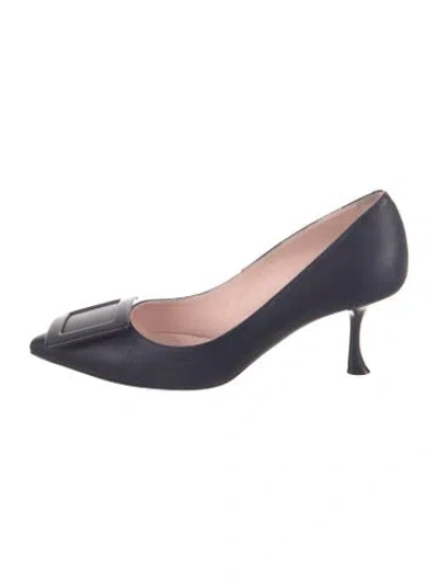 Pre-owned Roger Vivier Leather Pumps In Blue