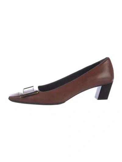 Pre-owned Roger Vivier Leather Pumps In Brown