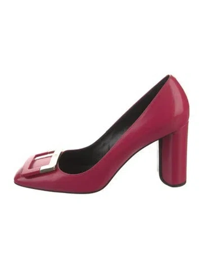 Pre-owned Roger Vivier Leather Pumps In Pink