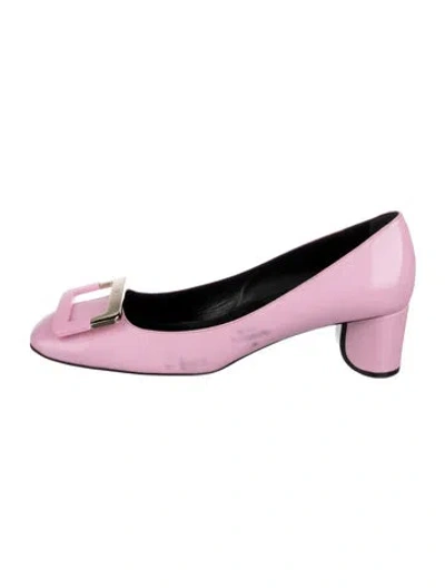 Pre-owned Roger Vivier Leather Pumps In Pink