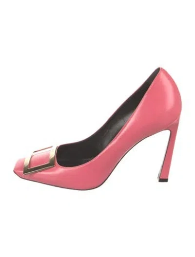 Pre-owned Roger Vivier Leather Pumps In Pink