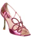 Roger Vivier Leather Sandal In Pink