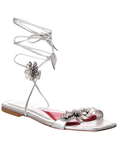 Roger Vivier Leather Sandal In Metallic