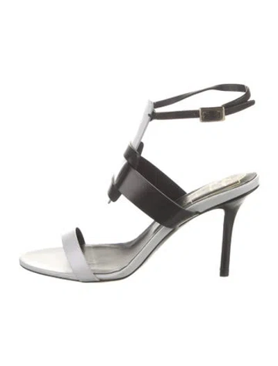 Pre-owned Roger Vivier Leather Sandals In Black