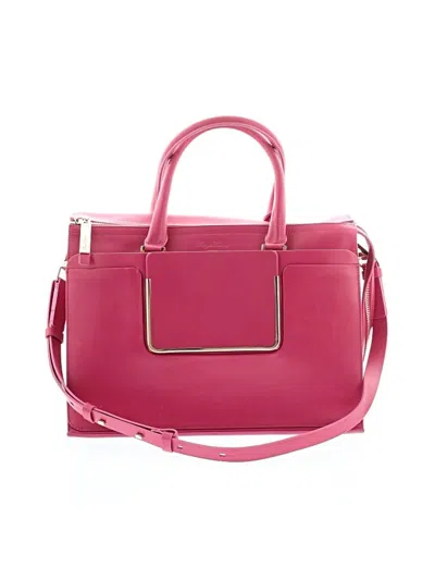 Pre-owned Roger Vivier Leather Satchel In Pink