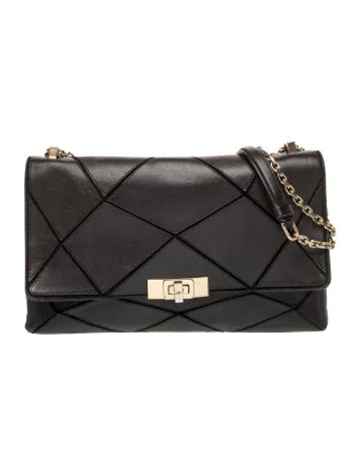 Pre-owned Roger Vivier Leather Shoulder Bag In Black