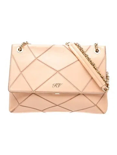 Pre-owned Roger Vivier Leather Shoulder Bag In Neutral