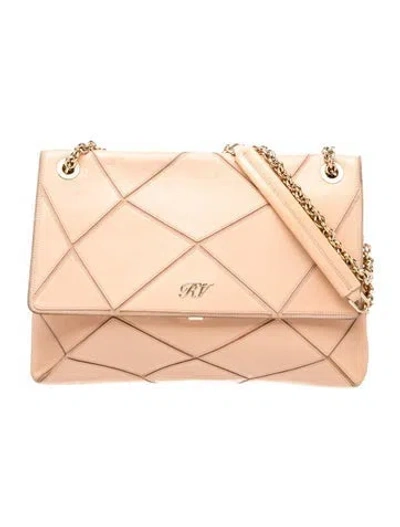 Pre-owned Roger Vivier Leather Shoulder Bag In Neutral