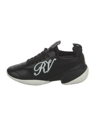 Pre-owned Roger Vivier Leather Sneakers In Black