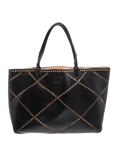 Pre-owned Roger Vivier Leather Tote In Black