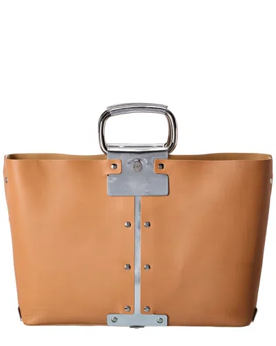 Roger Vivier Leather Tote In Brown